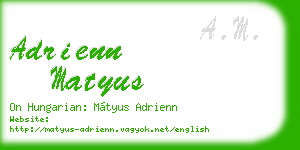 adrienn matyus business card