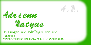 adrienn matyus business card